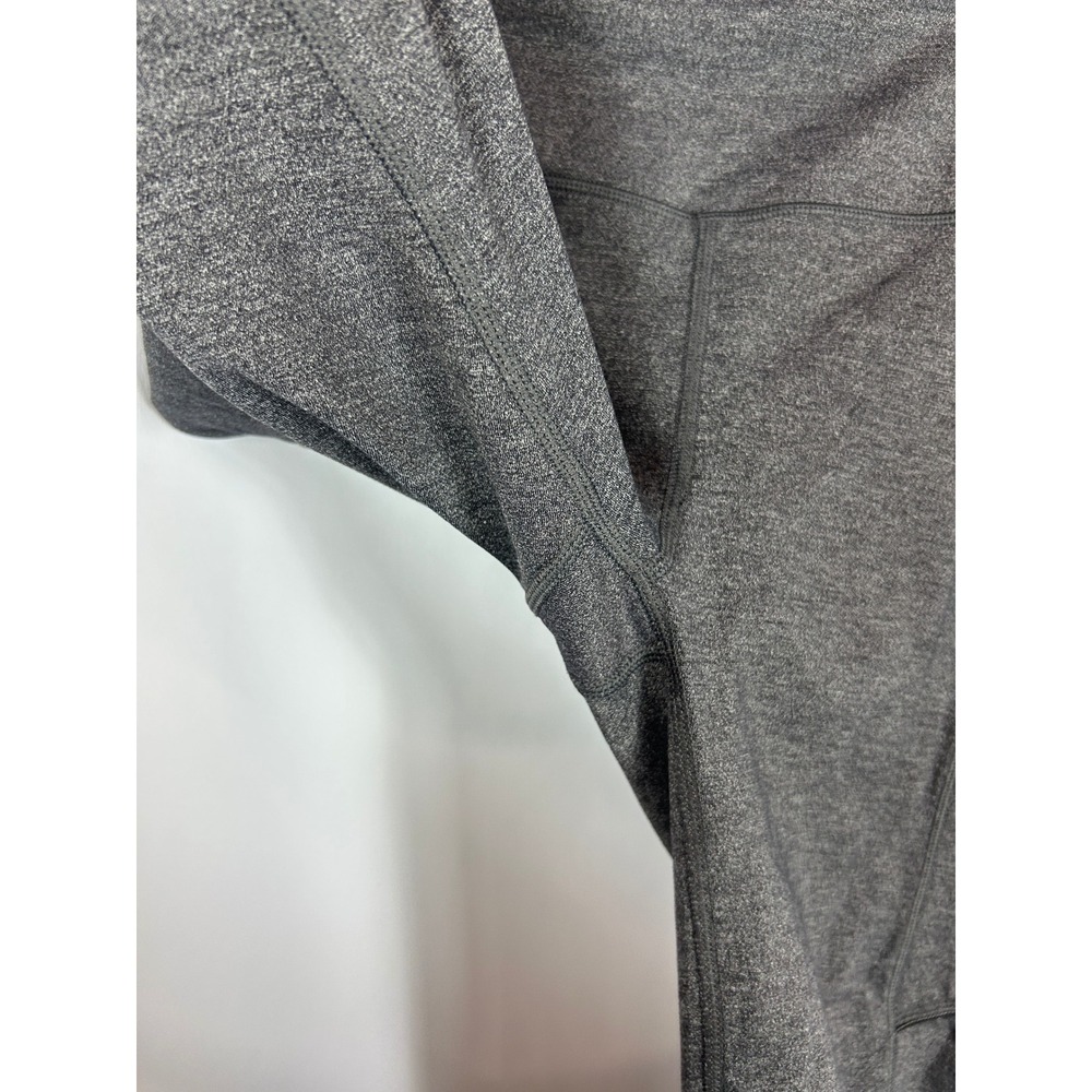 Lululemon Speed Up Crop Leggings Heathered Charcoal Grey Pocket Athletic Size 4 - Picture 3 of 9